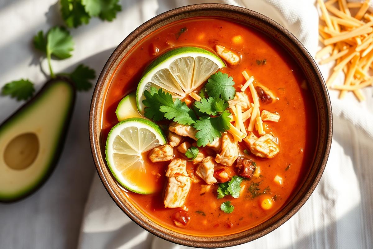 High-Protein, Low-Carb Keto Chicken Taco Soup – A Family Favorite with a Healthful Boost!