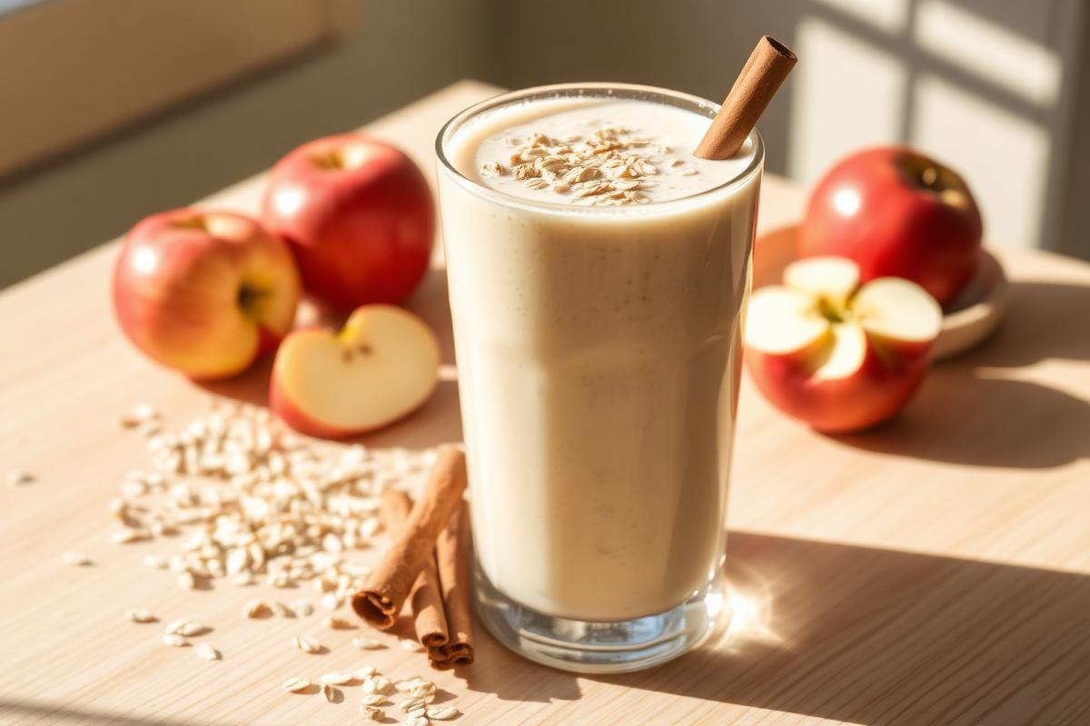 Old Fashioned Oats & Apple Breakfast Smoothie